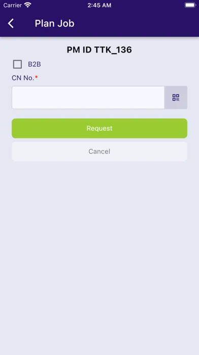 Ảnh chụp màn hình của TTK Driver App