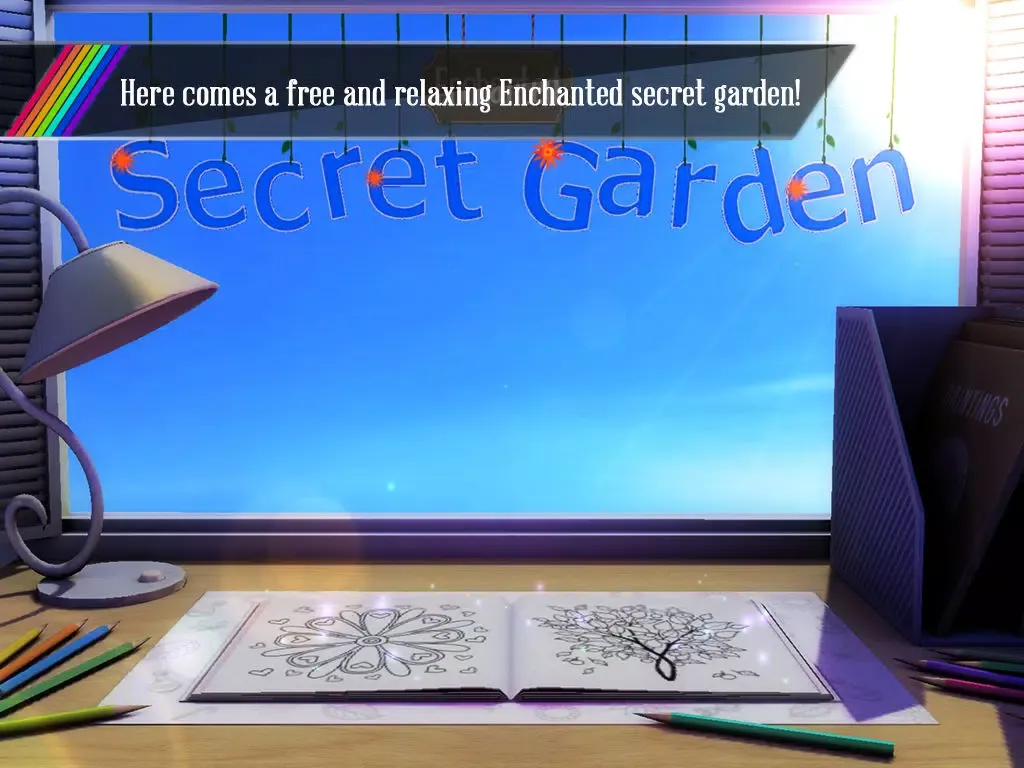 Zrzuty ekranu Enchanted Secret Garden-A Free Coloring book iPad 