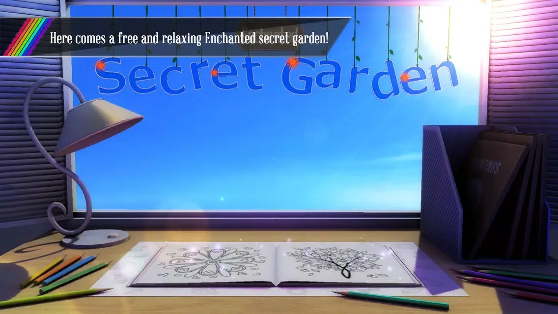 Zrzuty ekranu Enchanted Secret Garden-A Free Coloring book