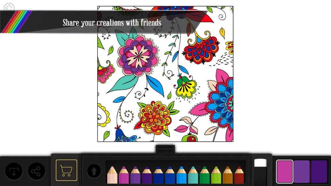 Zrzuty ekranu Enchanted Secret Garden-A Free Coloring book