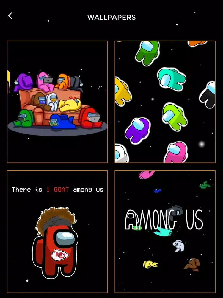 Fan-Art Maker for Among Us iPad  Screenshots