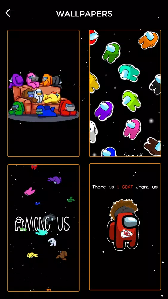 Captures d'écran de Fan-Art Maker for Among Us