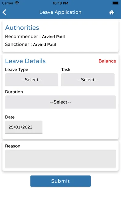 TimeTrack - Mobile Ekran Görüntüleri