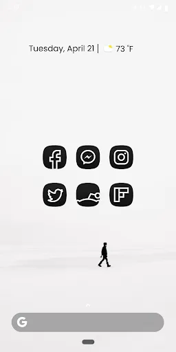 Capturas de pantalla de MINIMAL DARK Icon Pack