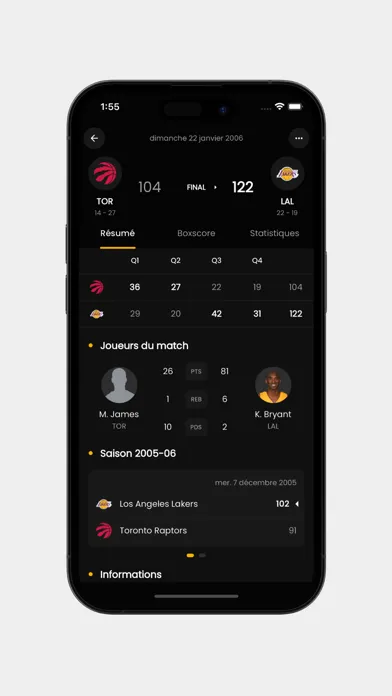 Hoops - Live scores and stats স্ক্রিনশট