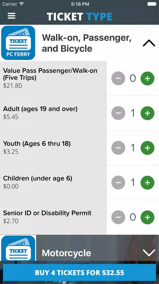 Pierce County Ferry Tickets स्क्रीनशॉट