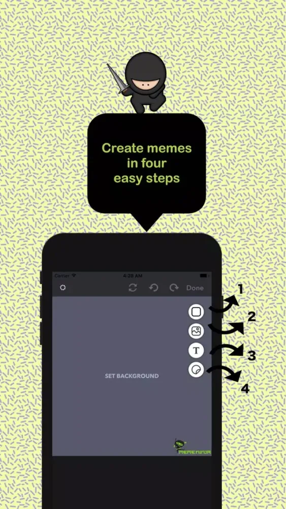 ภาพหน้าจอของ MemeNinja - The Meme Expert!