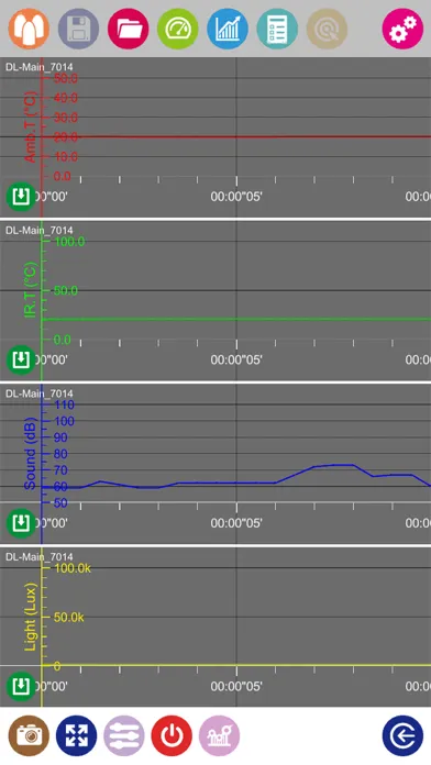 Zrzuty ekranu Bluetooth Data Logger