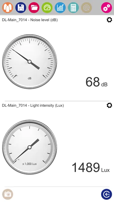 Zrzuty ekranu Bluetooth Data Logger