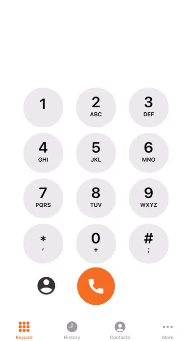 Tangkapan skrin Tata Tele - Smartflo Softphone