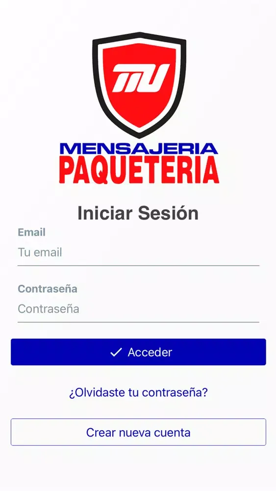 Capturas de tela do TTU Paquetería y Mensajería