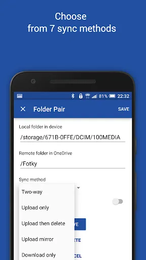 Capturas de tela do OneSync: Autosync for OneDrive