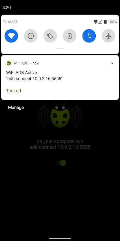 Скриншоты WiFi ADB