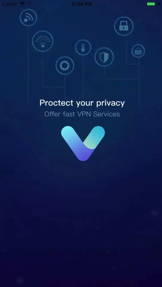Zrzuty ekranu VPN Blue-Hotspot Unlimited VPN