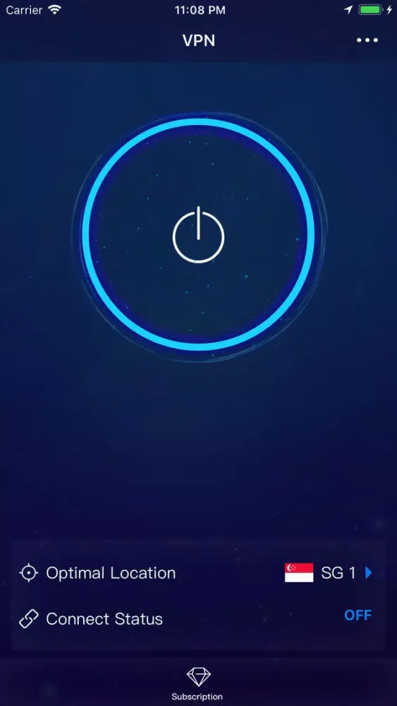 Zrzuty ekranu VPN Blue-Hotspot Unlimited VPN