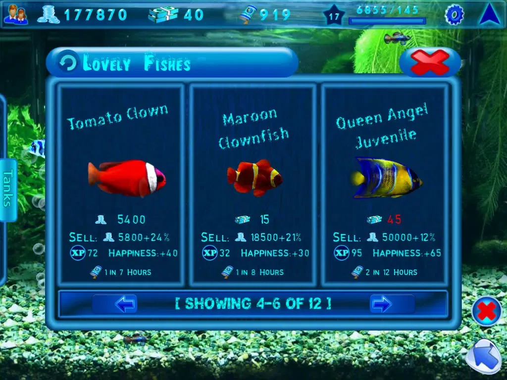 Captures d'écran de Fish Aquarium iPad 
