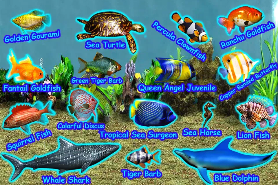 Captures d'écran de Fish Aquarium