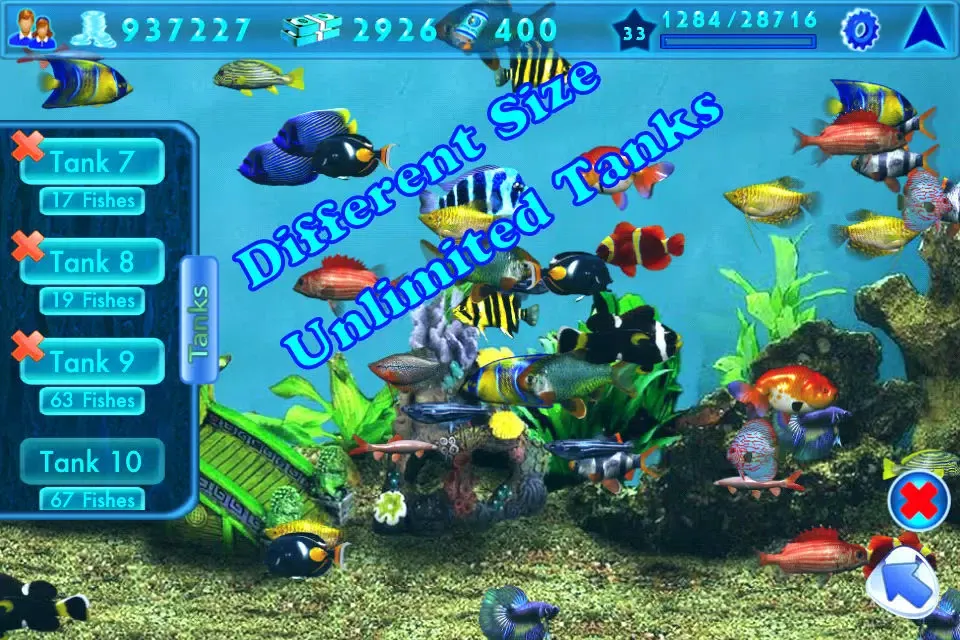 Captures d'écran de Fish Aquarium