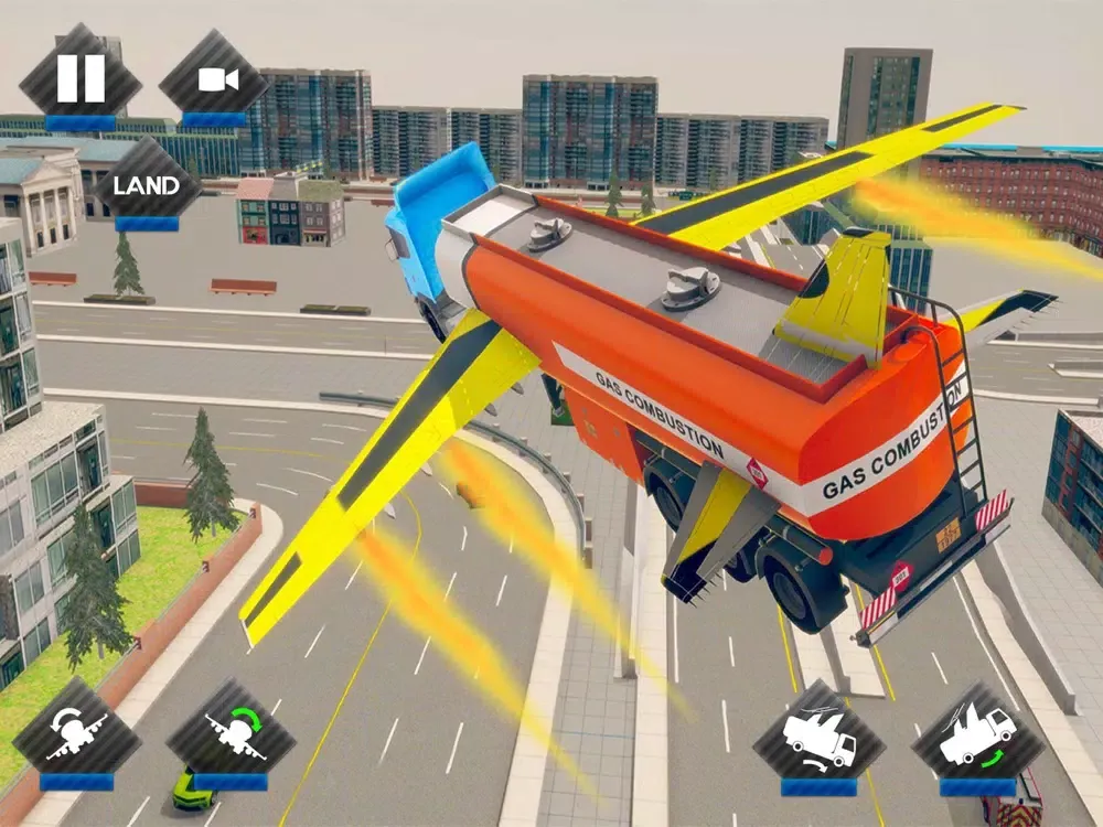 Capturas de tela do Futuristic Flying Truck Games iPad 