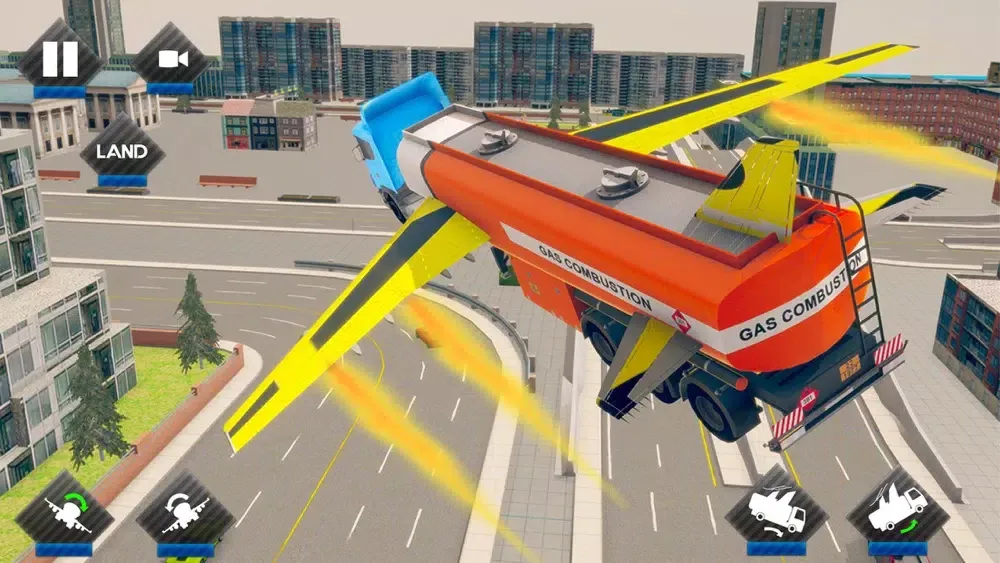 Capturas de tela do Futuristic Flying Truck Games