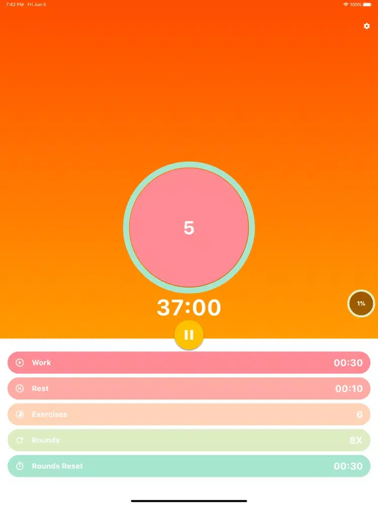 HIIT Timer - HIIT Workouts iPad 应用截图