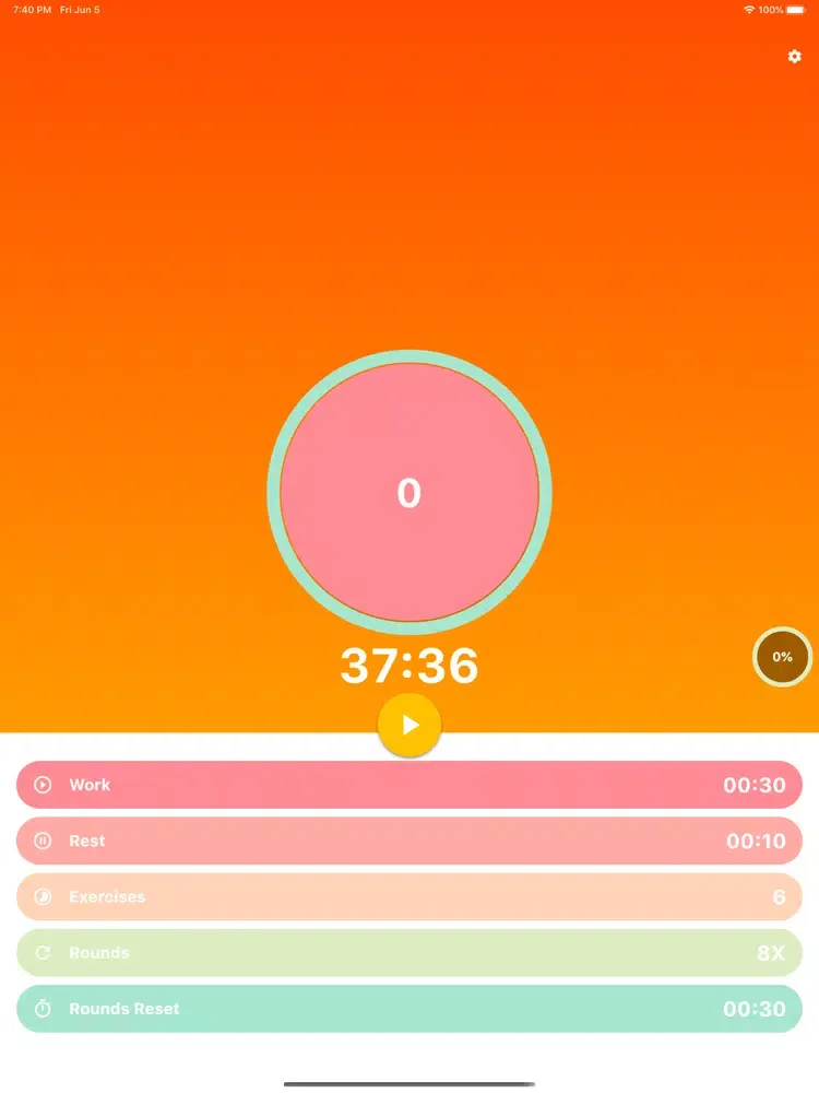HIIT Timer - HIIT Workouts iPad 应用截图