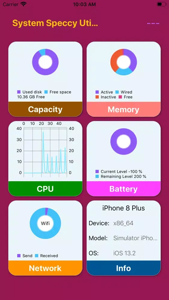 Ảnh chụp màn hình của CPU Z - System Utilities