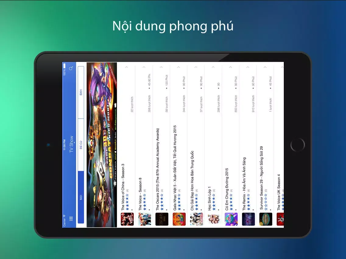 Capturas de tela do HD Việt - Phim Việt - Phim HD - Phim Online iPad 