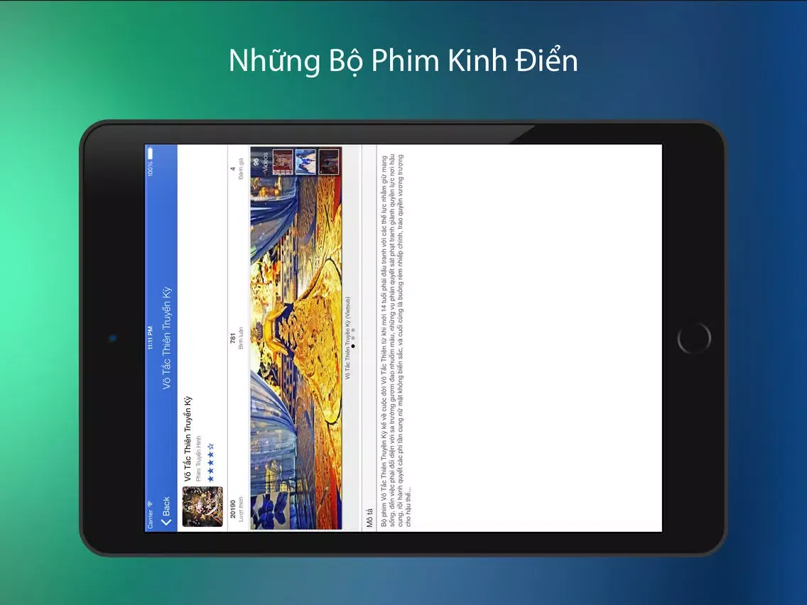 Capturas de tela do HD Việt - Phim Việt - Phim HD - Phim Online iPad 