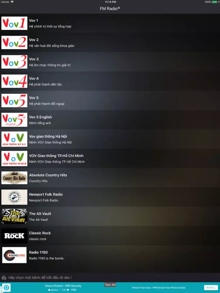FM.Radio - Vov Media iPad  स्क्रीनशॉट