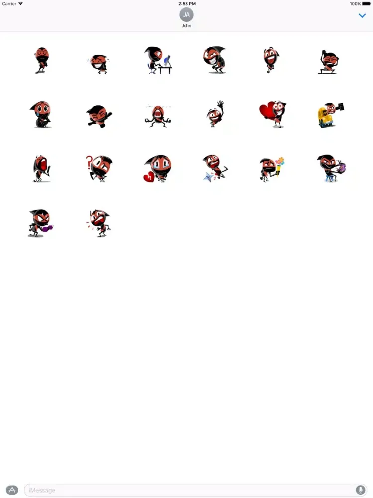 Ảnh chụp màn hình của Cute Ninja stickers iPad 