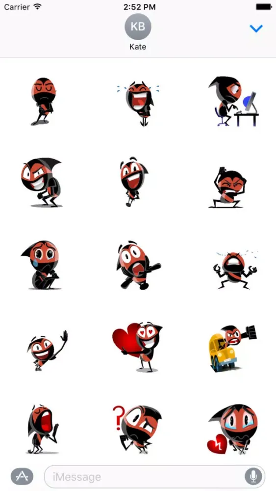 Ảnh chụp màn hình của Cute Ninja stickers