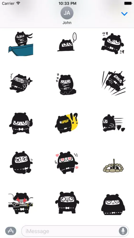 Fat Ninja Stickers Screenshots