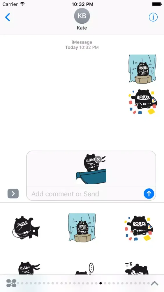 Fat Ninja Stickers Screenshots
