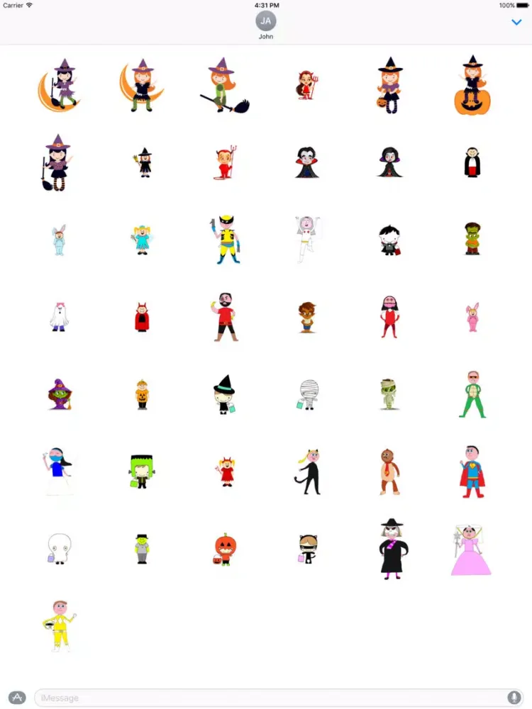 Скриншоты Cute Halloween Sticker iPad 