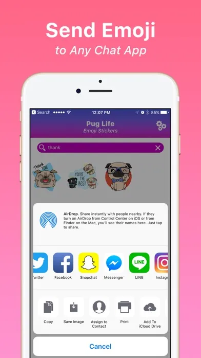 Pug Life Emoji Stickers應用截圖