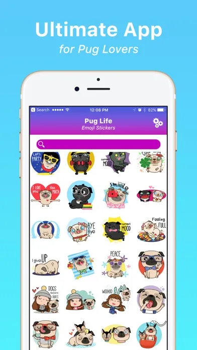 Pug Life Emoji Stickers應用截圖