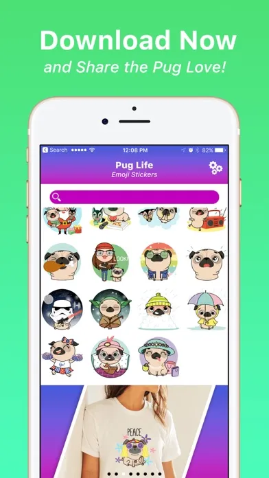 Pug Life Emoji Stickers應用截圖