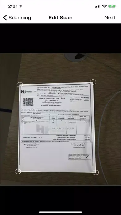 Ảnh chụp màn hình của eDocument Scanner