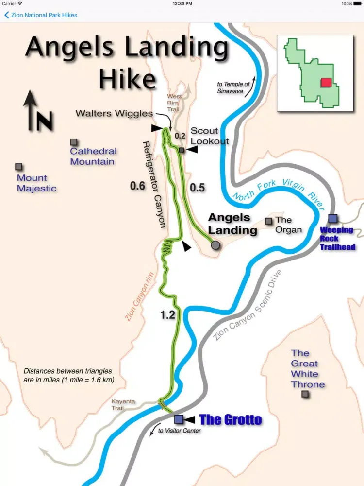 Hiking Zion National Park iPad 应用截图