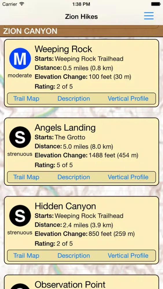 Hiking Zion National Park应用截图