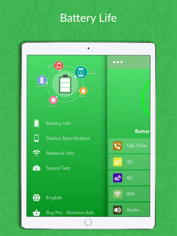 ภาพหน้าจอของ Battery Life - Battery Doctor iPad 