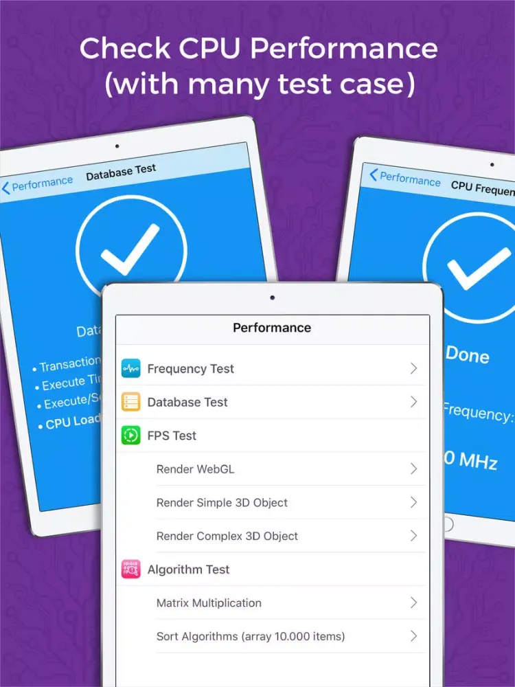 Zrzuty ekranu CPU DasherX - CPU Z iPad 
