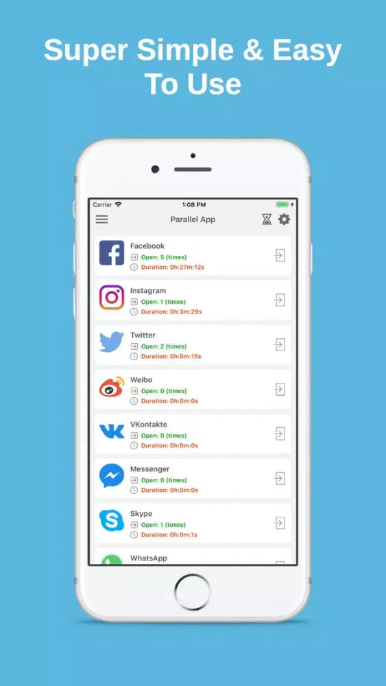 Parallel App Screenshots