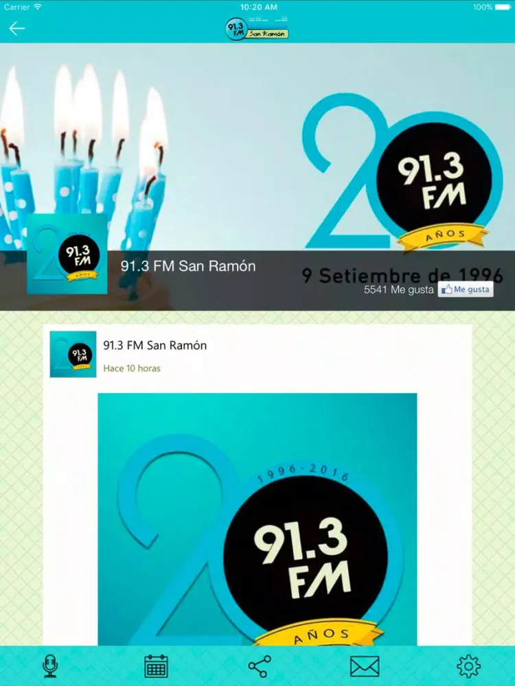 91.3 FM San Ramón iPad  スクリーンショット