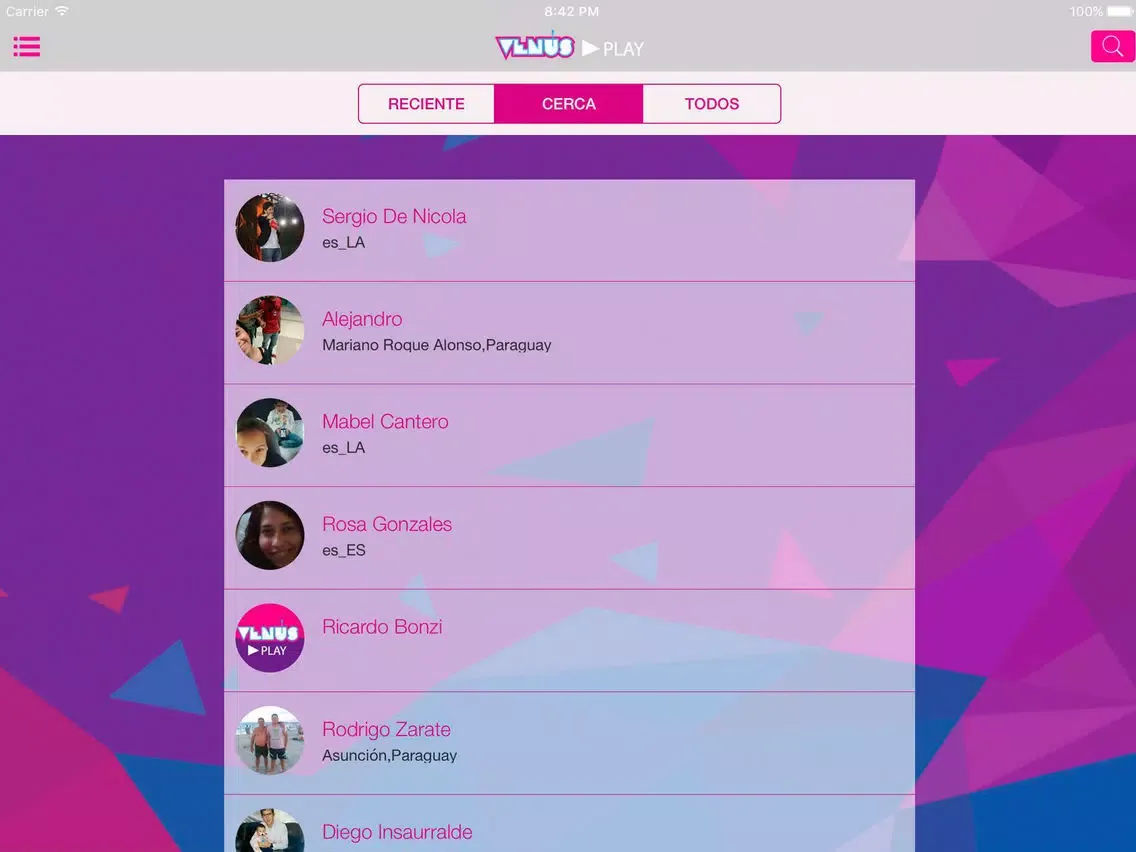 Screenshot di Venus Play iPad 