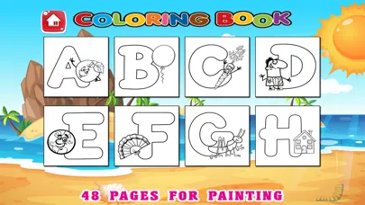 123 ABC Alphabet Kids Coloring Book Free - Phonics Screenshots