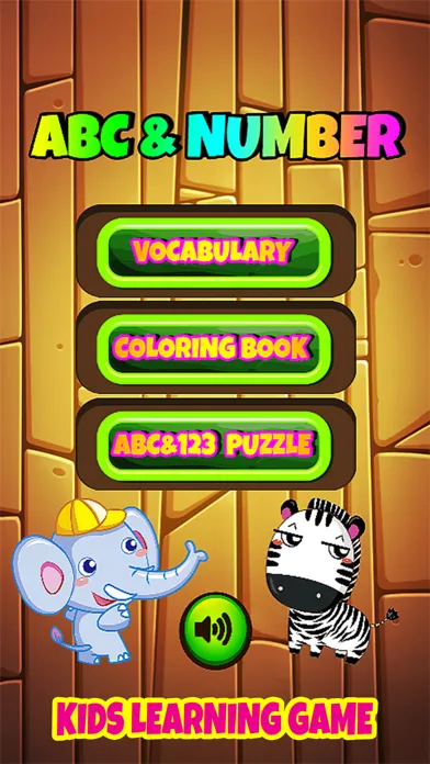 ABC & Number Kids Coloring Book Vocabulary Puzzle سکرین شاٹس