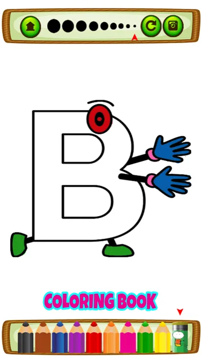 ABC & Number Kids Coloring Book Vocabulary Puzzle سکرین شاٹس