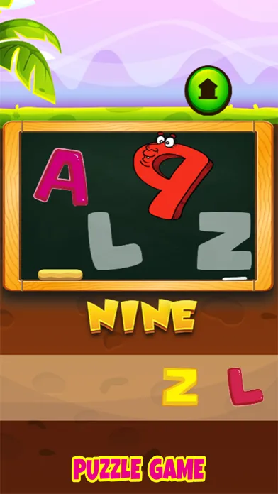 ABC & Number Kids Coloring Book Vocabulary Puzzle سکرین شاٹس